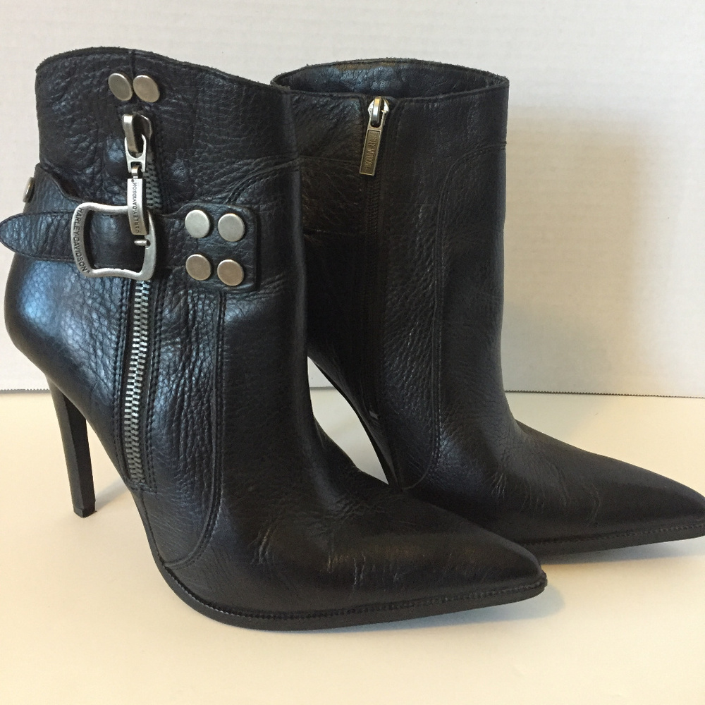 Womens Harley Davidson High Heel Boots 9 1/2